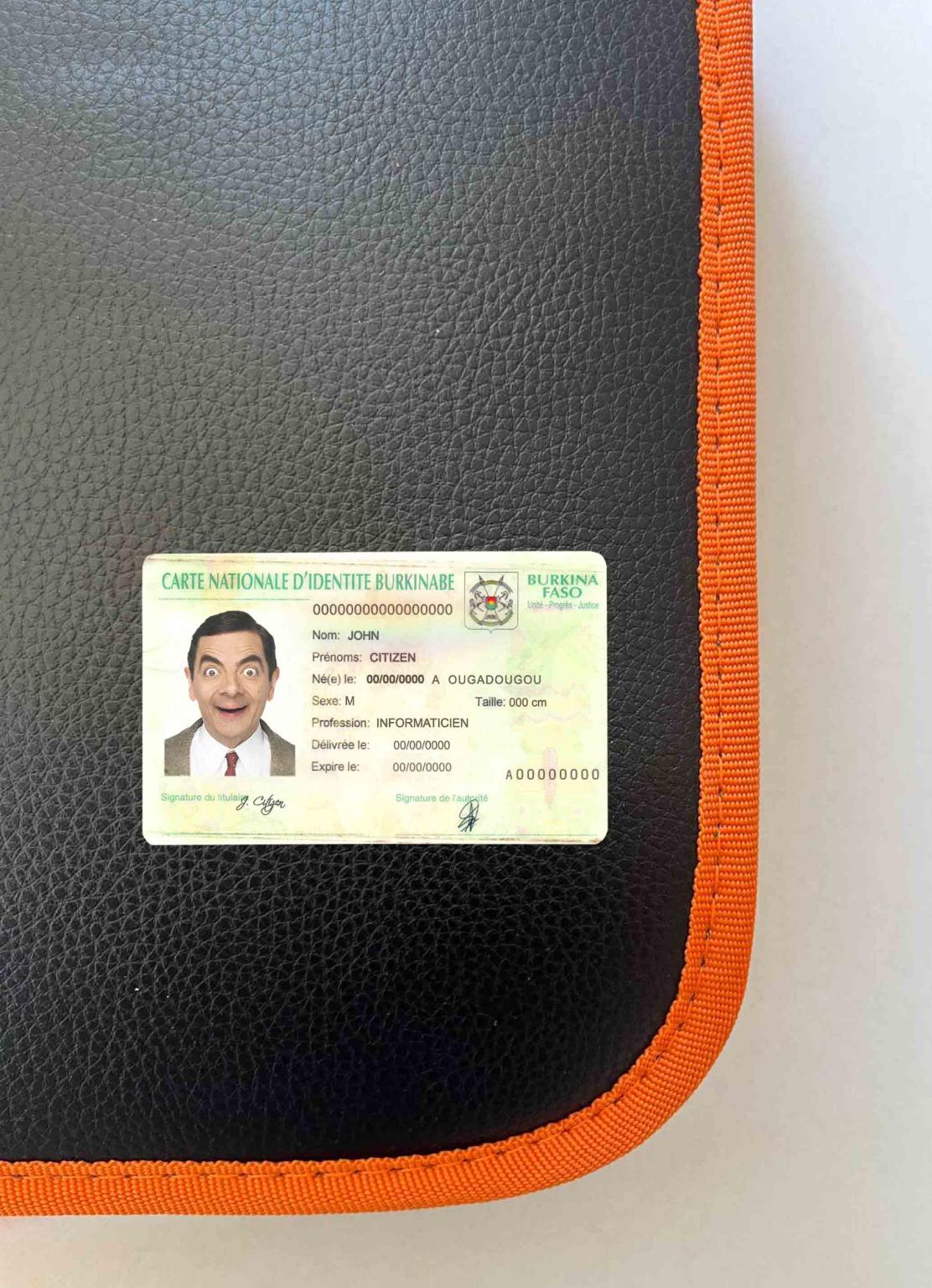 Burkina Faso ID photolook FRONT PSD template